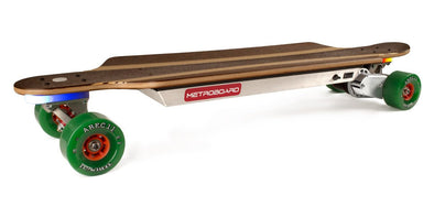 Metroboard Hardwood Electric Longboard - Iso View