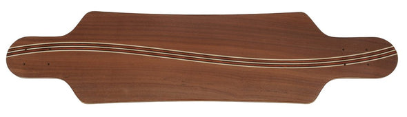 Wave - Mahogany and Padauk - Metroboard Longboard Deck