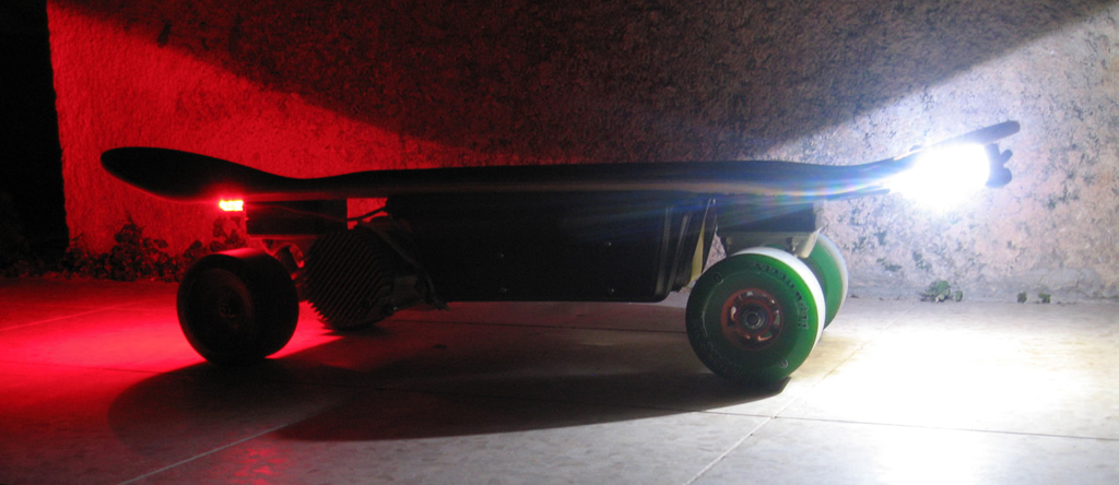Electric Skateboard High Power Lights