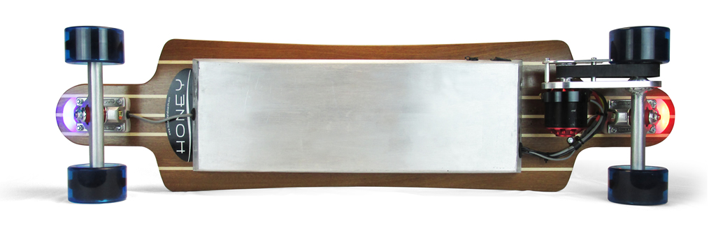 Metroboard Slim Electric Longboard - Bottom