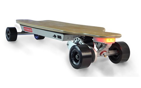 Metroboard Slim Electric Longboard BAMBOO - Iso Rear