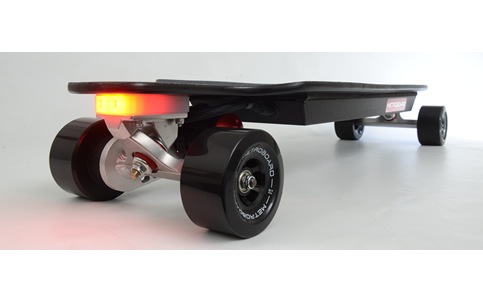 Metroboard Slim Electric Longboard BLACK STEALTH - Iso Rear