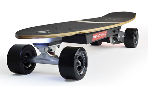 Metroboard Slim Electric Skateboard Midsize - Iso Front