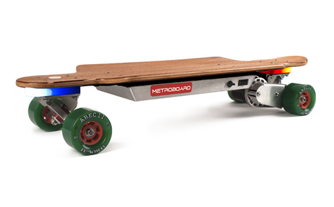 Metroboard Hardwood Mini Slim Electric Longboard - Iso View