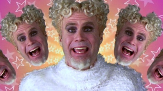 Mugatu hypnotizes Zoolander.