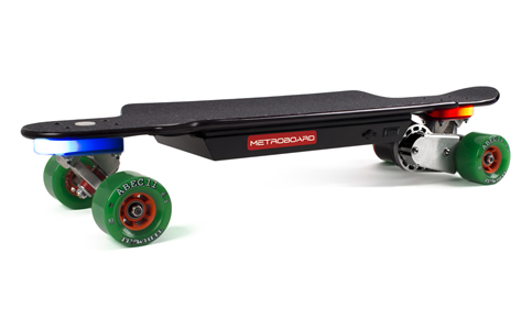 Metroboard Stealth Mini Slim Electric Longboard - Iso View