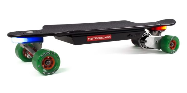 Metroboard Stealth Mini Slim Electric Longboard - Iso View